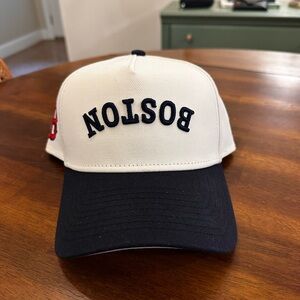 New Era Boston Cap - White and Black